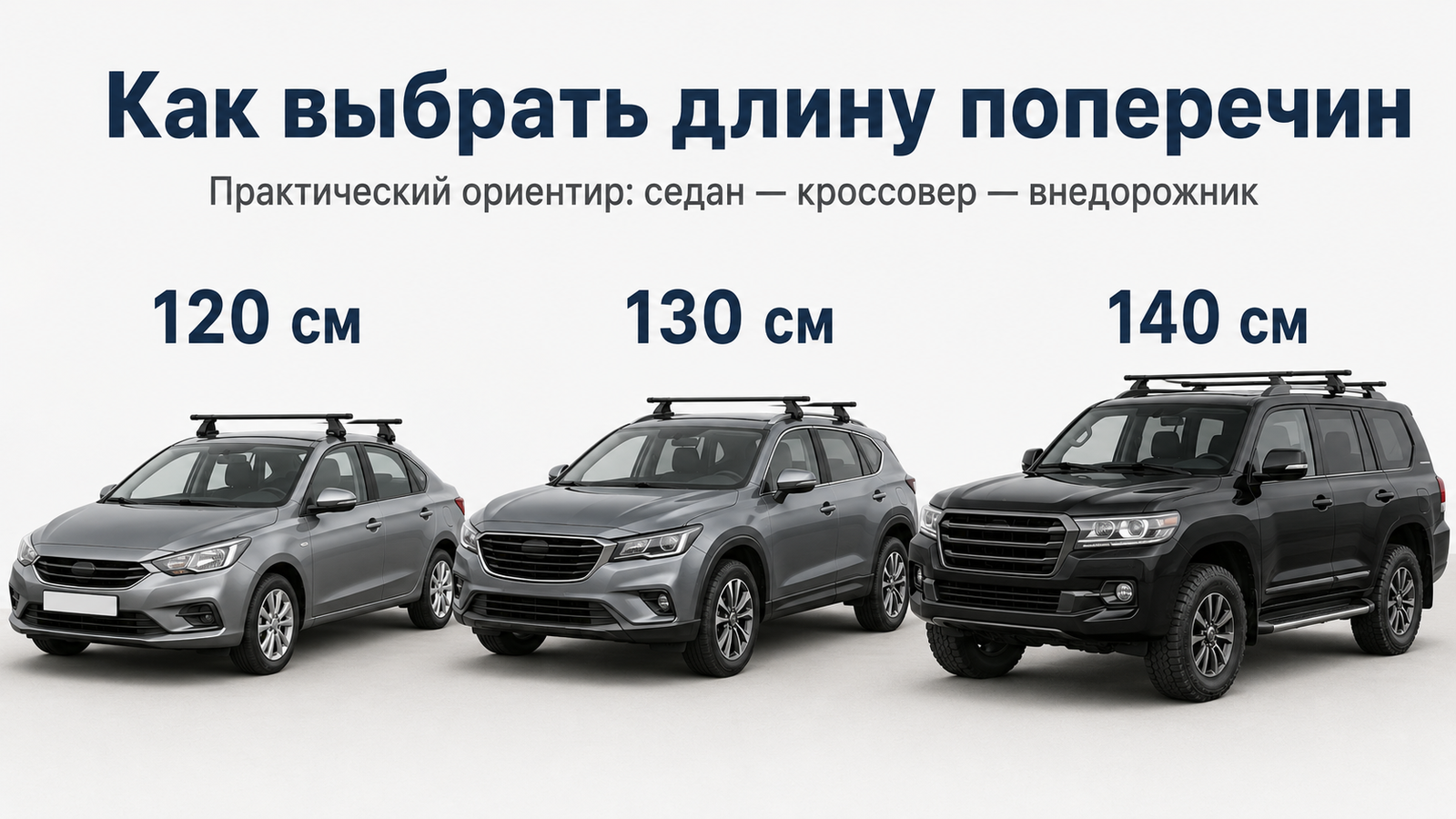 Как подобрать нужный размер поперечины