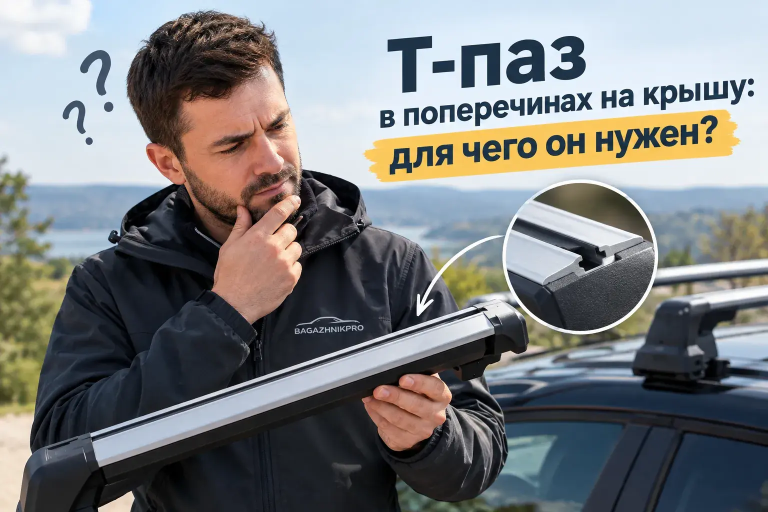 ограничитель груза вставленный в т-паз