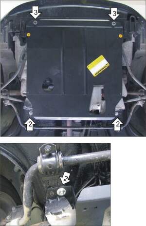 Защита MOTODOR двигателя, КПП Lada Granta, Granta Liftback 2011-2017 Седан, Хэтчбек