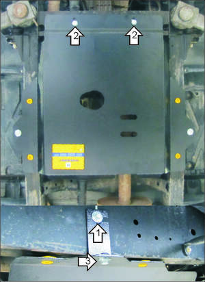 Усиленная защита раздаточной коробки (3 мм, сталь) для Land Rover Defender 110 2007-2016