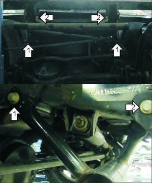 Усиленная защита радиатора, рулевых тяг (3 мм, сталь) для Land Rover Defender 110 2007-2016 Усиленная защита радиатора, рулевых тяг (3 мм, сталь) для Land Rover Defender 110 2007-2016
