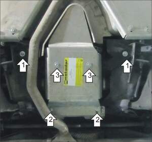 Защита MOTODOR заднего дифференциала Land Rover Discovery Sport 2015- Внедорожник