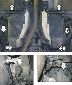 Усиленная защита топливного бака (3 мм, сталь) для Land Rover Freelander II 2006-2015 Усиленная защита топливного бака (3 мм, сталь) для Land Rover Freelander II 2006-2015