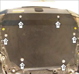 Защита MOTODOR двигателя, КПП Land Rover Freelander II  2006-2014 Внедорожник
