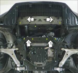 Защита MOTODOR двигателя, электропроводки Lexus GS 350  2012- Седан