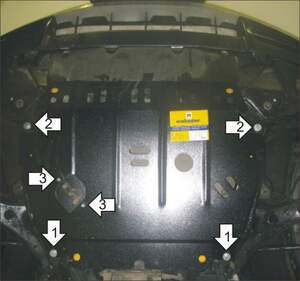 Защита MOTODOR двигателя, КПП Lexus RX 300/330/350/400h 2003-2009 Внедорожник