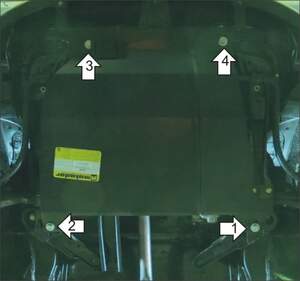 Защита MOTODOR двигателя, КПП Lifan 320 Smily 2008-2017 Хэтчбек