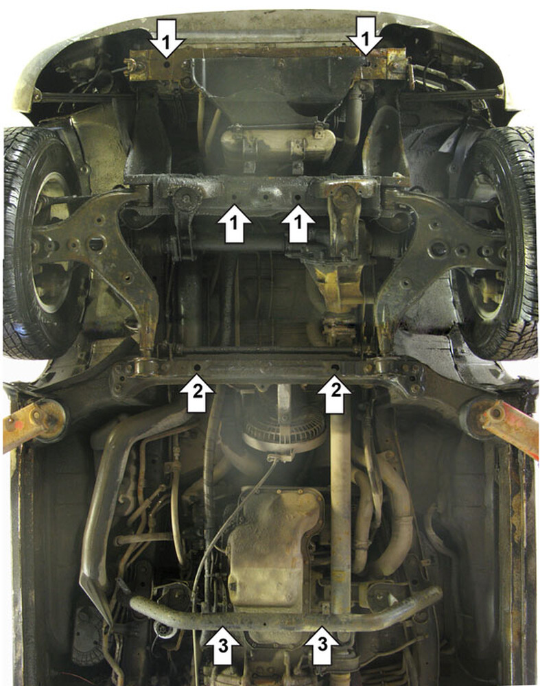 Усиленная защита картера двигателя (3 мм, сталь) для Mazda Bongo Fiendee 1995-1999 Усиленная защита картера двигателя (3 мм, сталь) для Mazda Bongo Fiendee 1995-1999