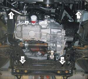 Защита MOTODOR двигателя, КПП Mazda Demio  2003-2005 Хэтчбек