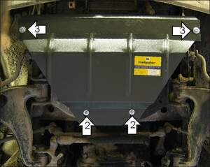 Защита MOTODOR двигателя Mercedes-benz 190  1982-1993 Седан