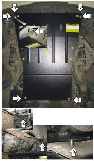 Защита MOTODOR двигателя, КПП Mercedes-benz Vito  2003-2014 фургон