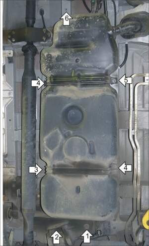 Усиленная защита топливного бака (3 мм, сталь) для Mercedes Vito 2014-, Mercedes V-class 2014- Усиленная защита топливного бака (3 мм, сталь) для Mercedes Vito 2014-, Mercedes V-class 2014-