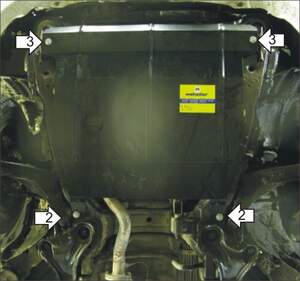 Защита MOTODOR двигателя, КПП Mitsubishi Space Wagon  1998-2004 Вэн