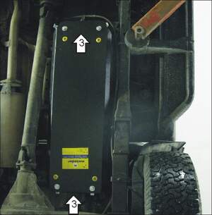 Защита MOTODOR бензобака Mitsubishi L 200  2004-2006 Пикап