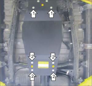 Усиленная защита раздаточной коробки (3 мм, сталь) для Mitsubishi L200 2006-2014, 2014-2015 Усиленная защита раздаточной коробки (3 мм, сталь) для Mitsubishi L200 2006-2014, 2014-2015