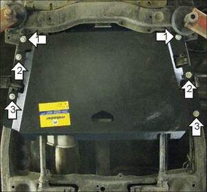 Защита MOTODOR разд.коробки Mitsubishi L 200 2004-2006 Пикап Защита MOTODOR разд.коробки Mitsubishi L 200 2004-2006 Пикап
