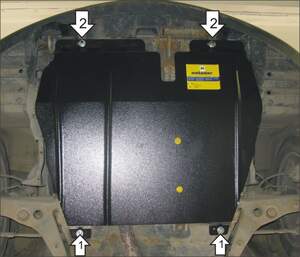 Защита MOTODOR двигателя, КПП Mitsubishi Lancer IX 2003-2007 Седан, универсал Защита MOTODOR двигателя, КПП Mitsubishi Lancer IX 2003-2007 Седан, универсал