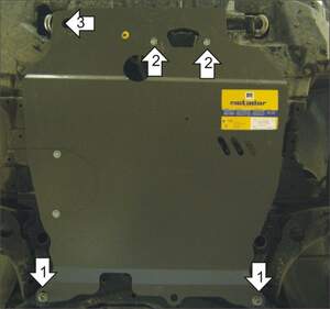 Защита MOTODOR двигателя, КПП Mitsubishi Outlander XL  2007-2012 Внедорожник