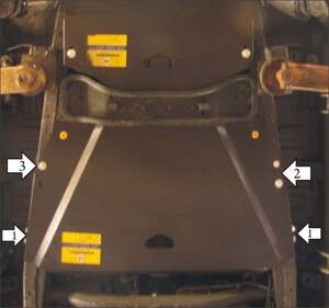 Усиленная защита раздаточной коробки (3 мм, сталь) для Mitsubishi Pajero Sport II 2008-2016