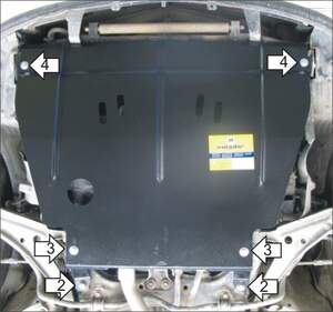 Защита MOTODOR двигателя, КПП Nissan Almera  1995-2000 Хэтчбек, Седан