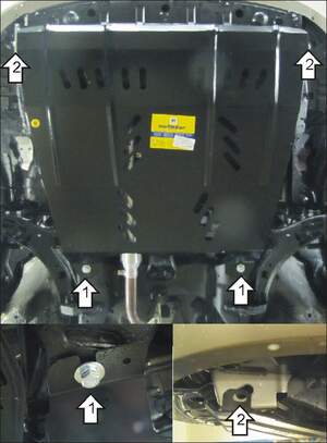 Защита MOTODOR двигателя, КПП Nissan Almera Classic 2006-2012 Седан Защита MOTODOR двигателя, КПП Nissan Almera Classic 2006-2012 Седан