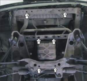 Защита MOTODOR двигателя, радиатора Nissan Cedric  1991-1999 Седан