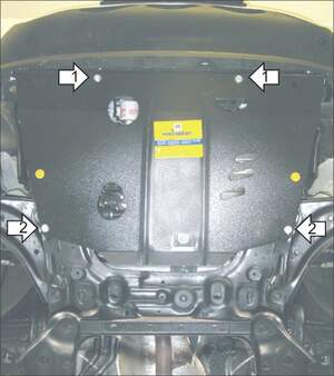 Защита MOTODOR двигателя, КПП Nissan Juke 2010-2018 Хэтчбек