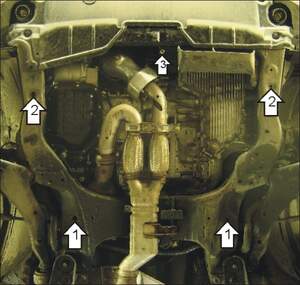 Защита MOTODOR двигателя, КПП Nissan Murano  2003-2007 Внедорожник