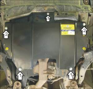 Защита MOTODOR двигателя, КПП Nissan Murano  2003-2007 Внедорожник