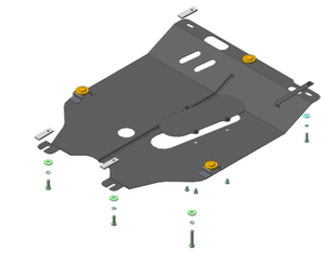 Защита MOTODOR двигателя, КПП Nissan Note 2006-2014 Вэн Защита MOTODOR двигателя, КПП Nissan Note 2006-2014 Вэн