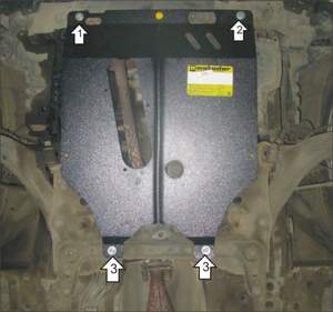 Защита MOTODOR двигателя, КПП Nissan Note 2006-2014 Вэн Защита MOTODOR двигателя, КПП Nissan Note 2006-2014 Вэн