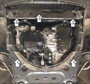 Защита MOTODOR двигателя, КПП NISSAN Qashqai 2014-2015 Внедорожник