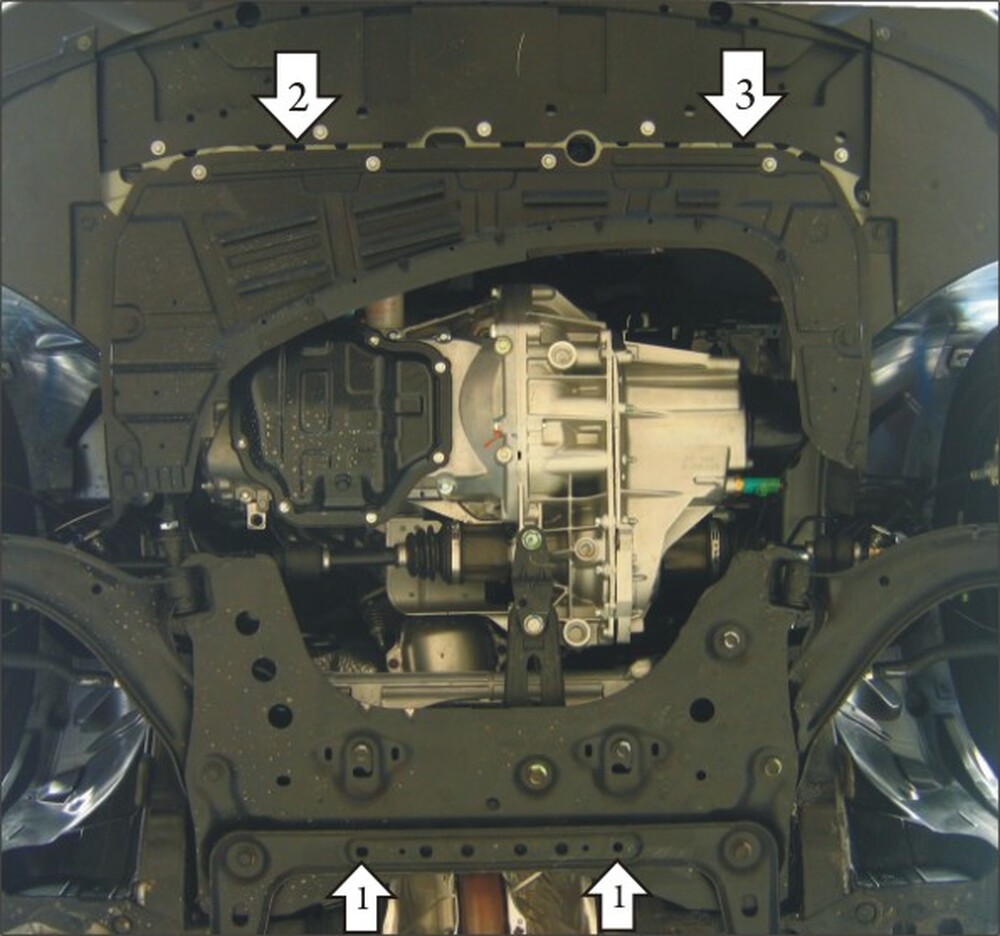 Защита MOTODOR двигателя, КПП Nissan Sentra 2014-2018 Седан Защита MOTODOR двигателя, КПП Nissan Sentra 2014-2018 Седан