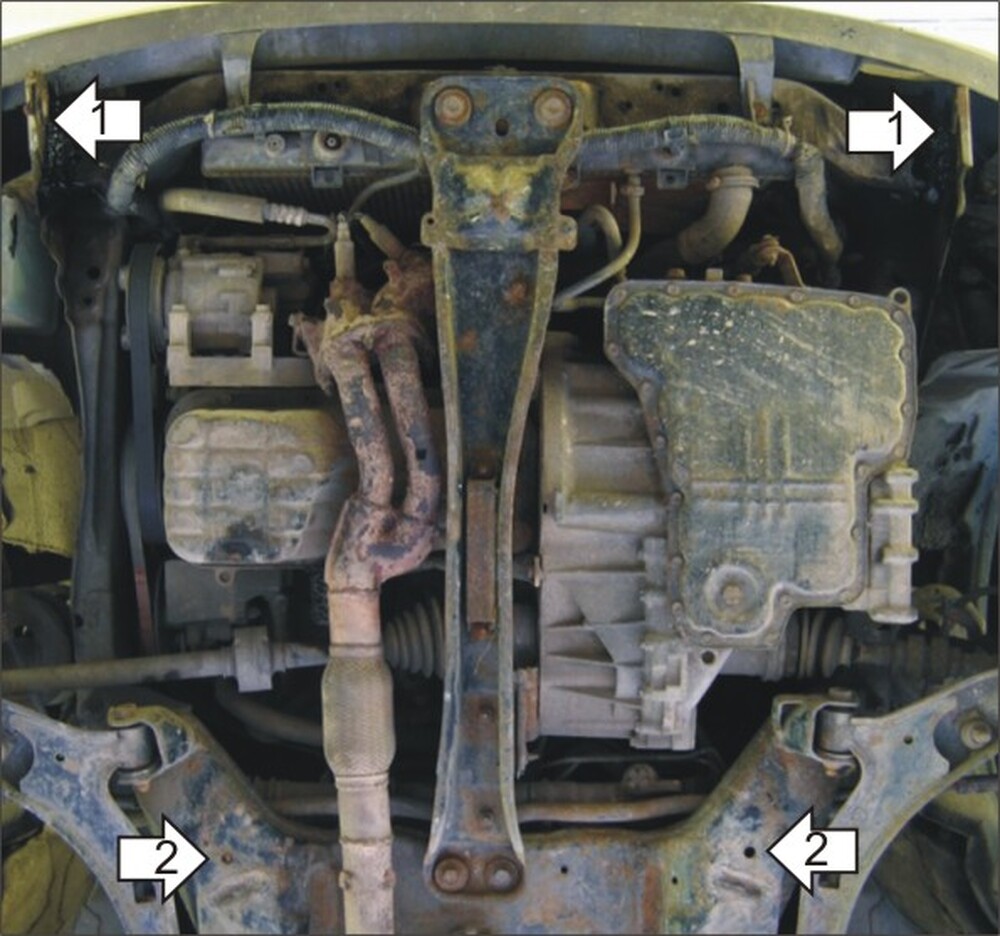 Защита MOTODOR двигателя, КПП Nissan Sentra 2000-2007 Седан Защита MOTODOR двигателя, КПП Nissan Sentra 2000-2007 Седан