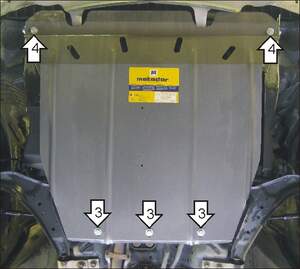 Защита MOTODOR двигателя, КПП Nissan Serena 1999-2005 Вэн Защита MOTODOR двигателя, КПП Nissan Serena 1999-2005 Вэн