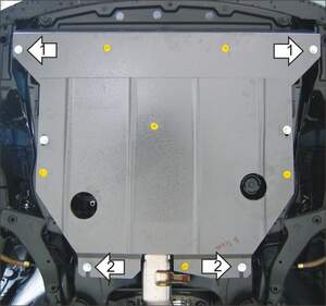 Защита MOTODOR двигателя, КПП Nissan Teana  2003-2008 Седан