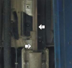 Усиленная защита глушителя (2 мм, сталь) для Renault Duster 2012-2015, Nissan Terrano 2014-