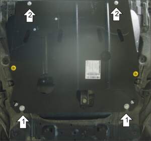 Защита MOTODOR двигателя, КПП Nissan X-Trail  2015-2018 Паркетник