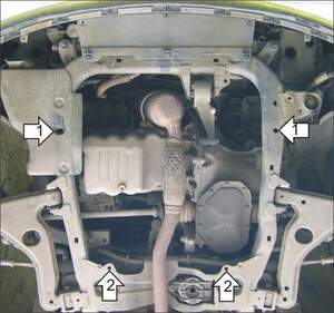 Защита MOTODOR двигателя, КПП Opel Astra G  1998-2005 Хэтчбек, универсал, Седан