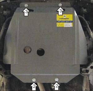 Усиленная защита картера двигателя, КПП (2 мм, сталь) для Opel Tigra купе 1994-2000, Opel Corsa B хетчбек 1993-2000