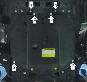 Защита MOTODOR двигателя, КПП Opel Mokka 2012- Внедорожник Защита MOTODOR двигателя, КПП Opel Mokka 2012- Внедорожник