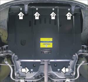 Защита MOTODOR двигателя, КПП Peugeot 206 Седан 2007-2012 Седан