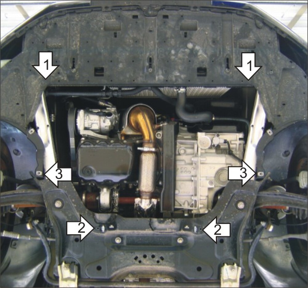 Защита MOTODOR двигателя, КПП Peugeot 3008 2009- Вэн Защита MOTODOR двигателя, КПП Peugeot 3008 2009- Вэн