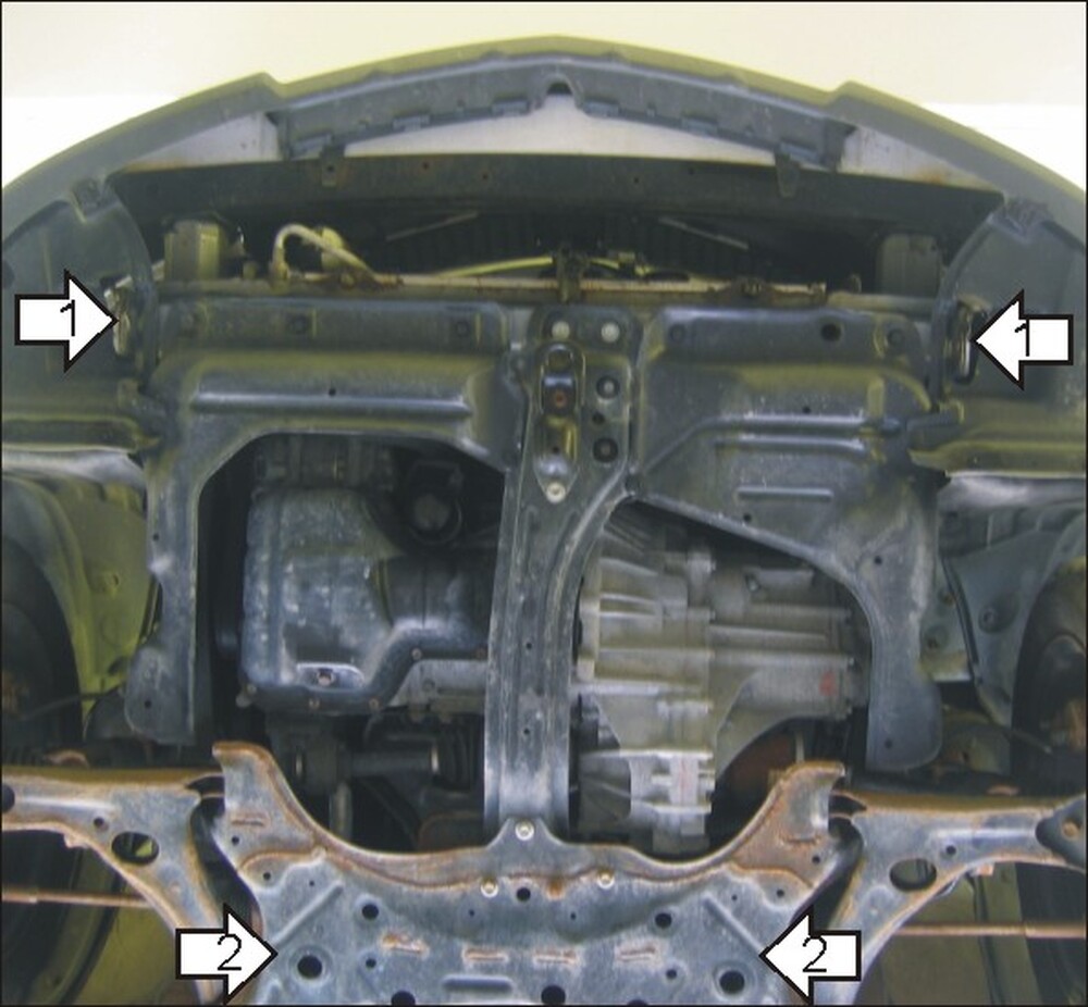 Защита MOTODOR двигателя, КПП Pontiac Vibe 2002-2008 Хэтчбек Защита MOTODOR двигателя, КПП Pontiac Vibe 2002-2008 Хэтчбек
