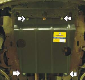 Защита MOTODOR двигателя, КПП Renault Clio 1998-2005 Хэтчбек Защита MOTODOR двигателя, КПП Renault Clio 1998-2005 Хэтчбек