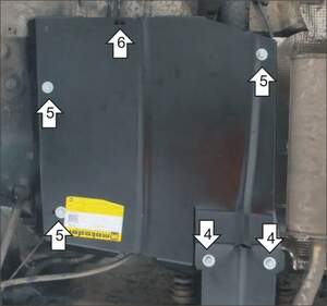 Защита MOTODOR бензобака Renault Duster 2012-2018 Внедорожник