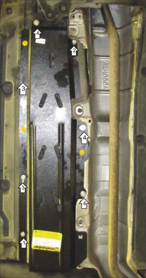 Усиленная защита топливных трубок (2 мм, сталь) для Renault Laguna III хетчбек/универсал 2007-2015