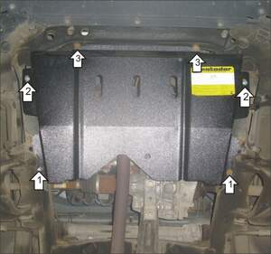 Защита MOTODOR двигателя, КПП Renault Logan  2004-2014 Седан, универсал