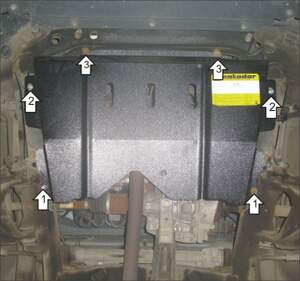 Защита MOTODOR двигателя, КПП Renault Sandero Stepway 2009-2014 Хэтчбек