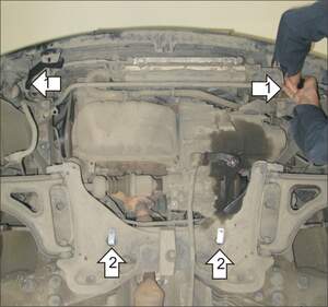 Усиленная защита картера двигателя, КПП (2 мм, сталь) для Renault Twingo 1993-2000